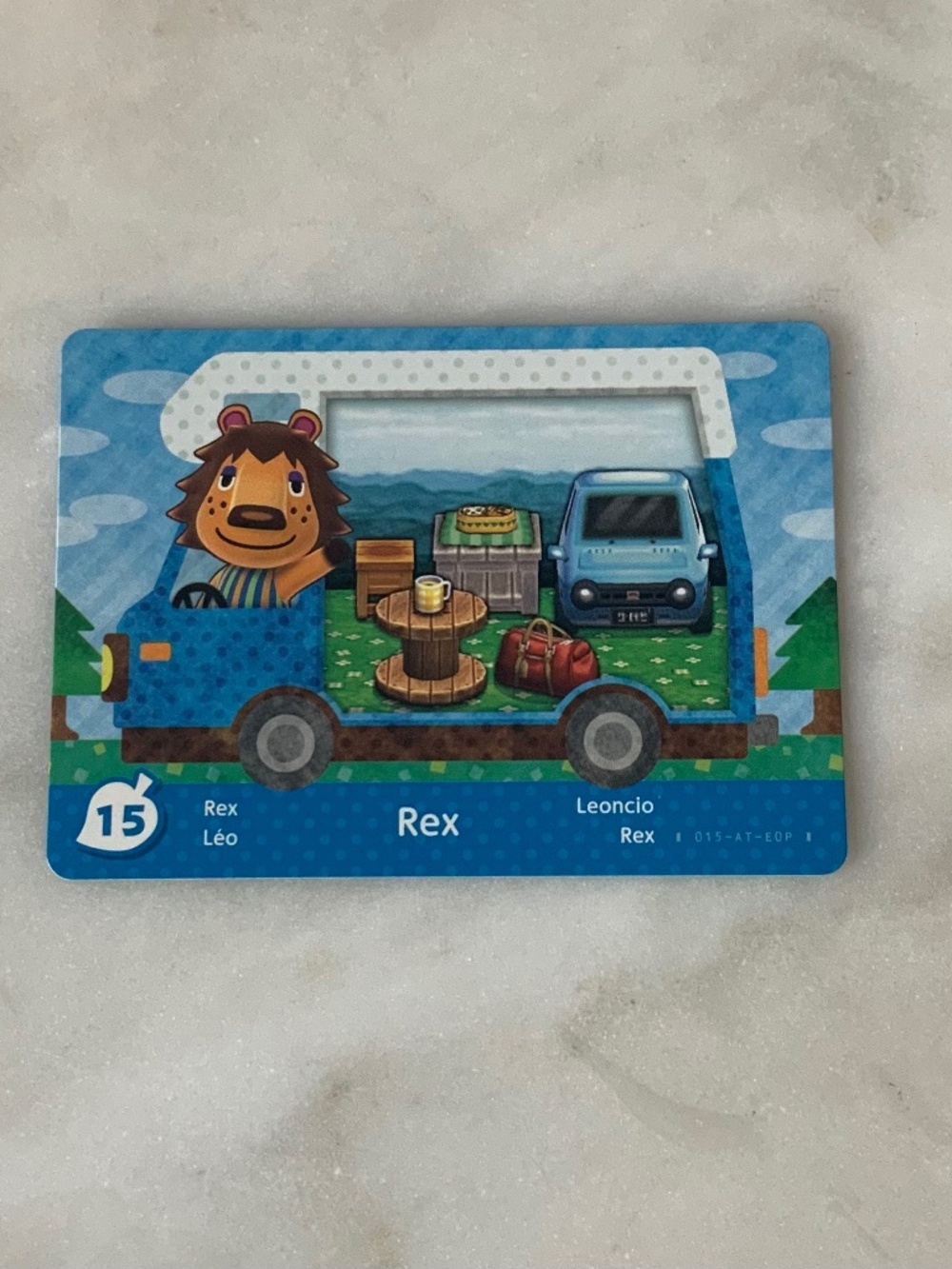 Rex 15 Animal Crossing Welcome Home Amiibo card RV series mint new unscanned